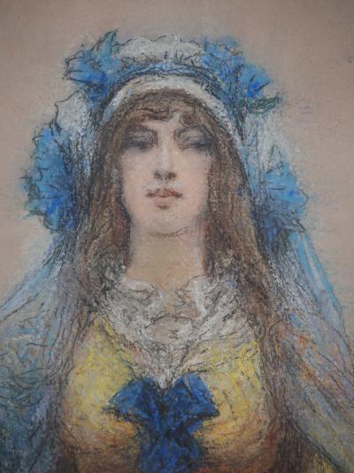 Georges Clairin - Sarah Bernhardt dans la Samaritaine - Pastel original, signé 2