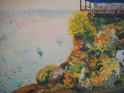 Elisée MACLET : La Pointe du Mourillon à Toulon - Huile sur toile originale, Signée 2