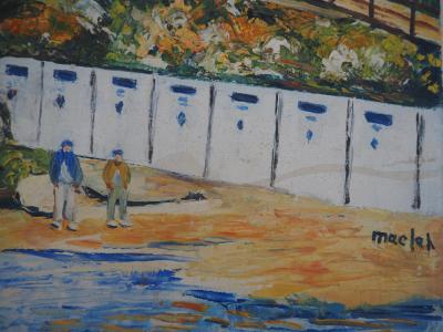 Elisée MACLET : La Pointe du Mourillon à Toulon - Huile sur toile originale, Signée 2