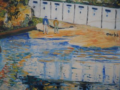 Elisée MACLET : La Pointe du Mourillon à Toulon - Huile sur toile originale, Signée 2