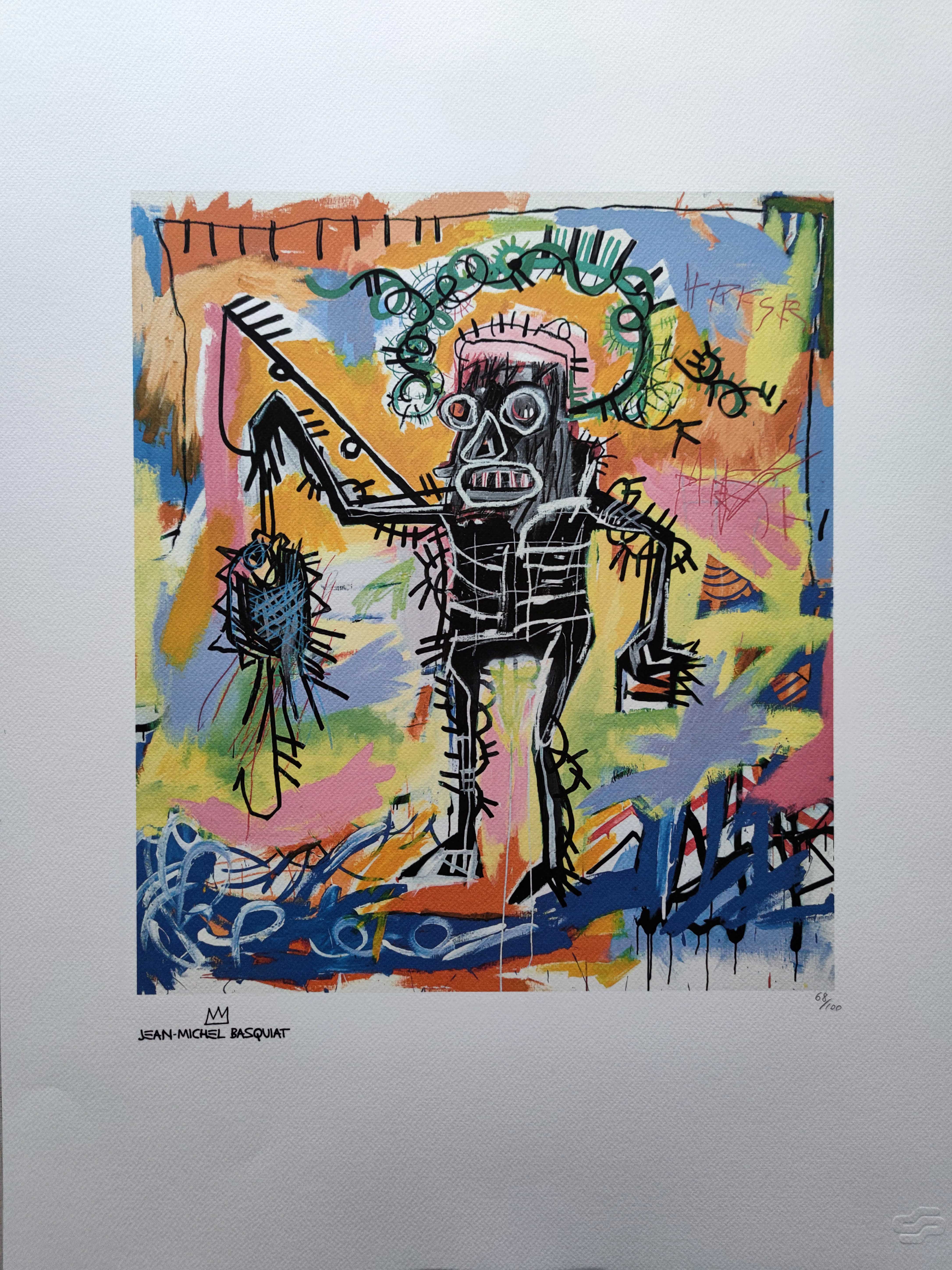 Jean-Michel Basquiat (after) - Fisherman - Offset - Street Art
