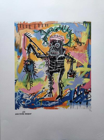 Jean-Michel Basquiat (d’après) - Fisherman - Offset