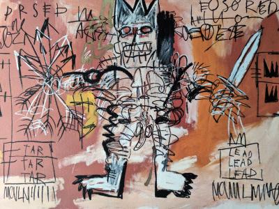 Jean-Michel Basquiat (d’après) - Warrior Graffiti - Offset 2