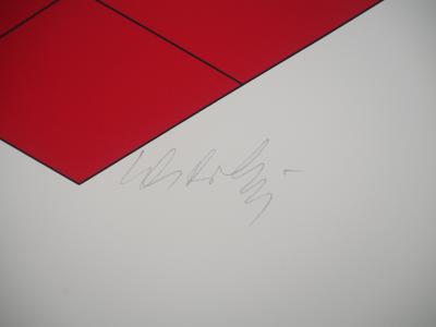 Victor Vasarely - Composition cinétique : Bi-Hexa - Sérigraphie originale, Signée 2
