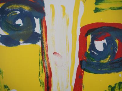 Bengt Lindström - Portrait sauvage - Lithographie originale, signée 2