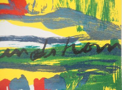 Bengt Lindström - Portrait sauvage - Lithographie originale, signée 2