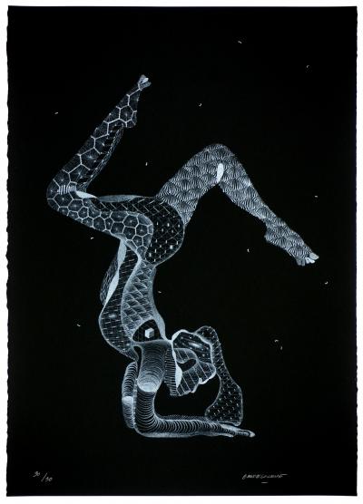 Philippe BAUDELOCQUE - Yoga - Lithographie originale signée au crayon 2