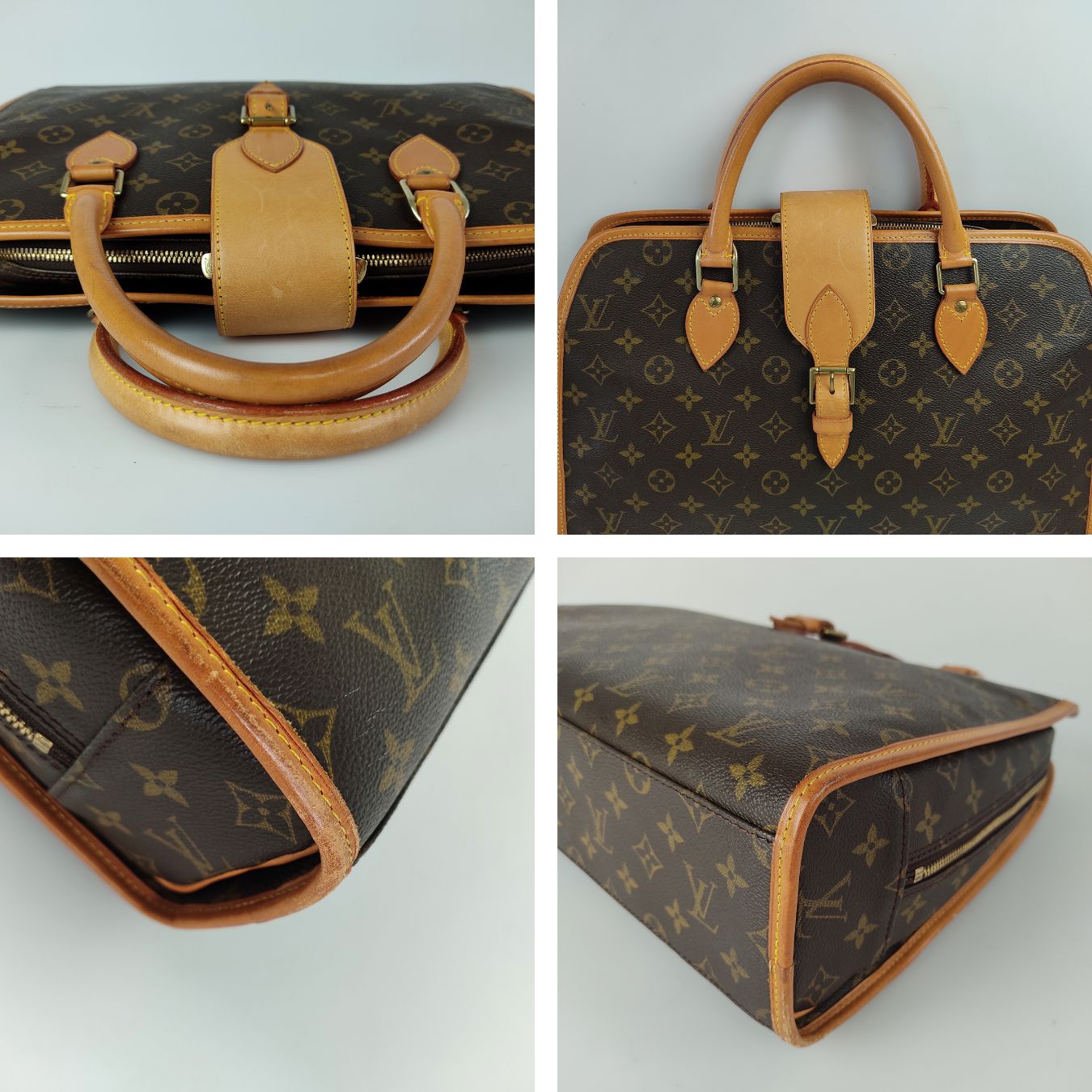 LOUIS VUITTON Monogram Canvas Rivoli Briefcase Satchel Bag