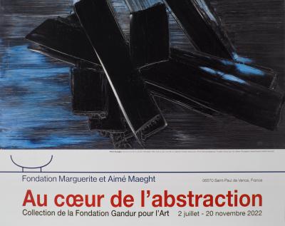 Pierre Soulages - Peinture 24 août 1958, 2022 - Affiche originale 2