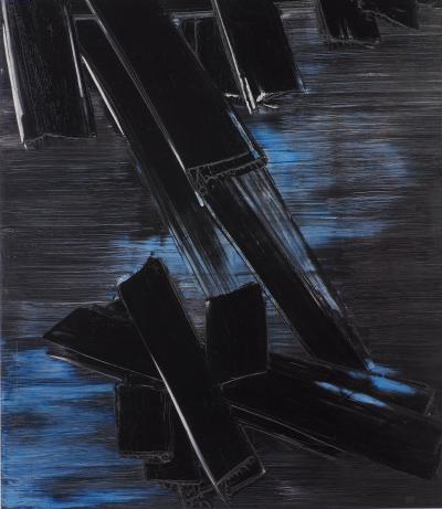 Pierre Soulages - Peinture 24 août 1958, 2022 - Affiche originale 2