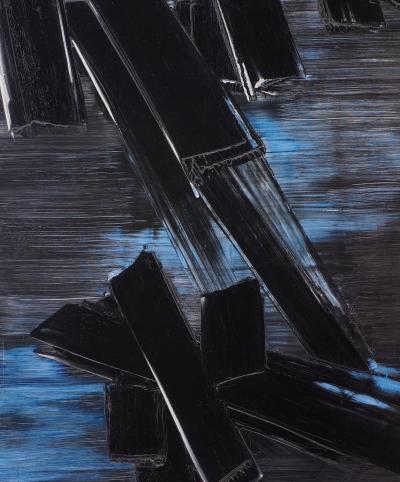 Pierre Soulages - Peinture 24 août 1958, 2022 - Affiche originale 2