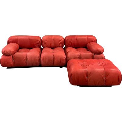 Canapé Camaleonda cuir corail – Mario Bellini 2