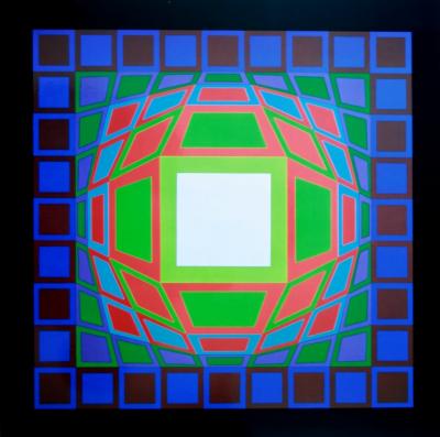 Victor VASARELY (d’après) - Progression 3, GYEMANT, 1972 - Héliogravure 2