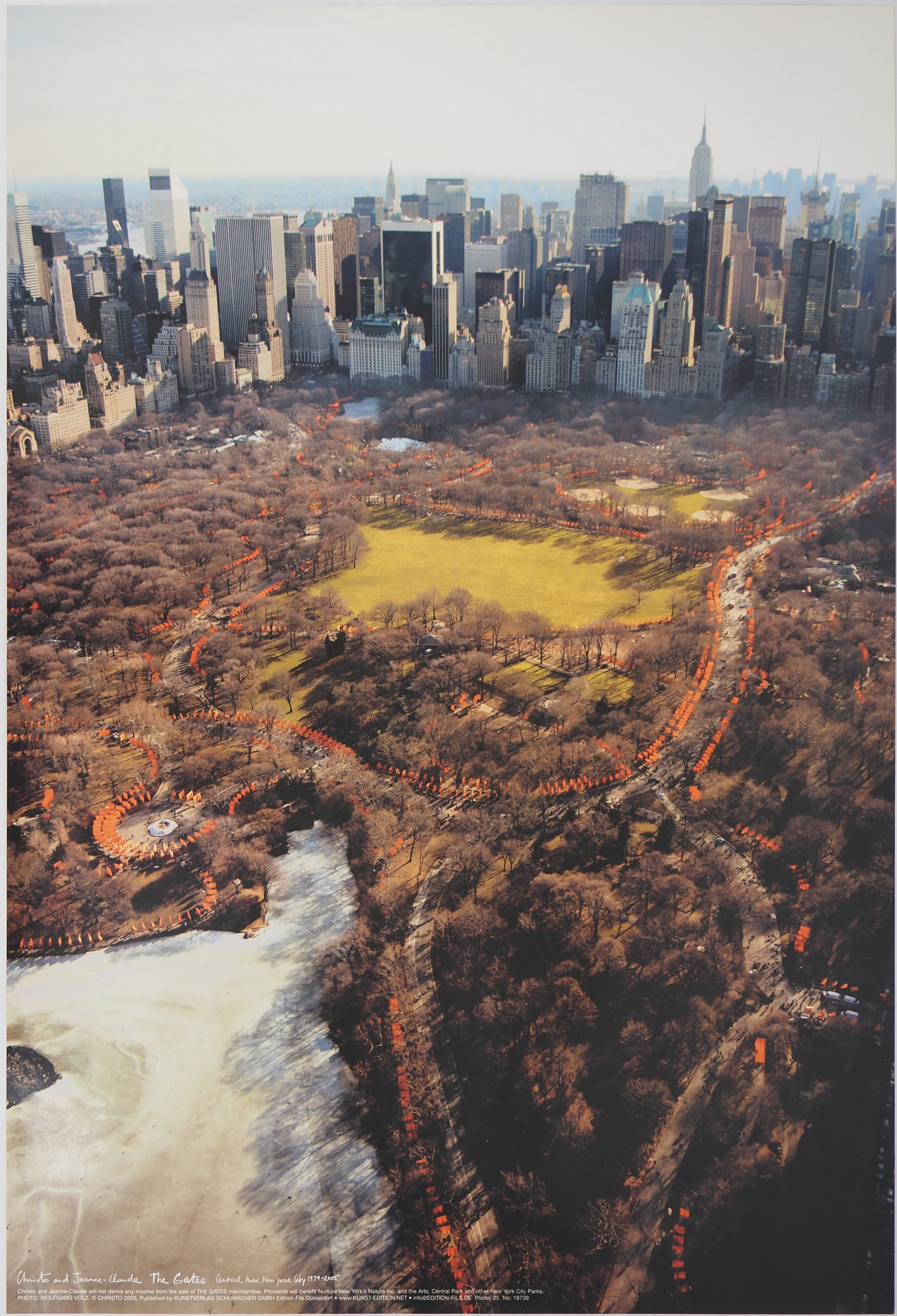 Christo and Jeanne-Claude - Central Park, New York: Aerial View of