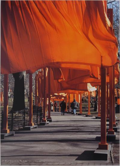 Christo et Jeanne-Claude - The Gates : Central Park New York city, 2005 - Affiche originale d’époque 2