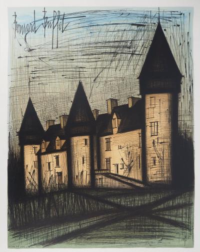 Bernard Buffet - Château de Culan, 1978 - Lithographie signée 2