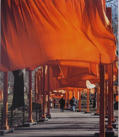 Christo et Jeanne-Claude - The Gates : Central Park New York city, 2005 - Affiche originale d’époque 2