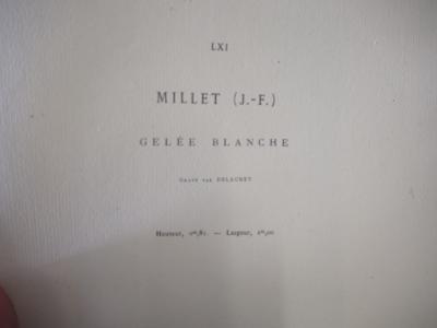 Jean-François MILLET (d’après) - Gelée blanche,1873 - Gravure, signée 2