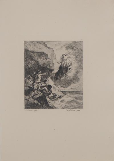 Eugène DELACROIX (d’après) - L’hiver, 1873 - Gravure signée 2