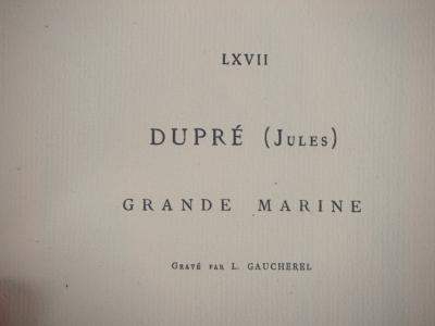 Jules DUPRE (d’après) - Grande Marine,1873 - Gravure 2