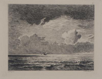 Jules DUPRE (d’après) - Grande Marine,1873 - Gravure 2