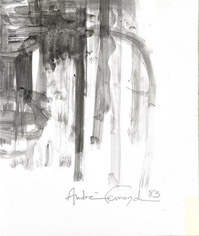 André Ferrand - Amazone - Lavis sur papier 2