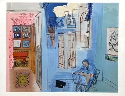 Raoul DUFY - L’artiste dans son atelier - Lithographie signée dans la planche 2
