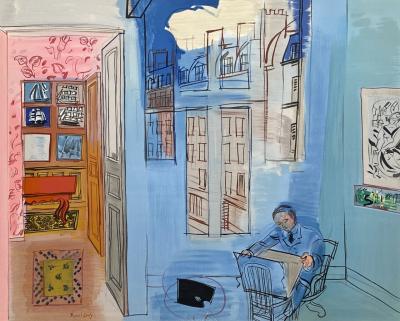 Raoul DUFY - L’artiste dans son atelier - Lithographie signée dans la planche 2