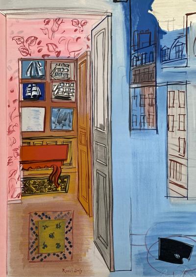 Raoul DUFY - L’artiste dans son atelier - Lithographie signée dans la planche 2