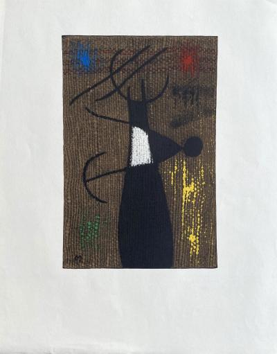 Joan Miro - Femme surréaliste II - Lithographie signée dans la planche 2