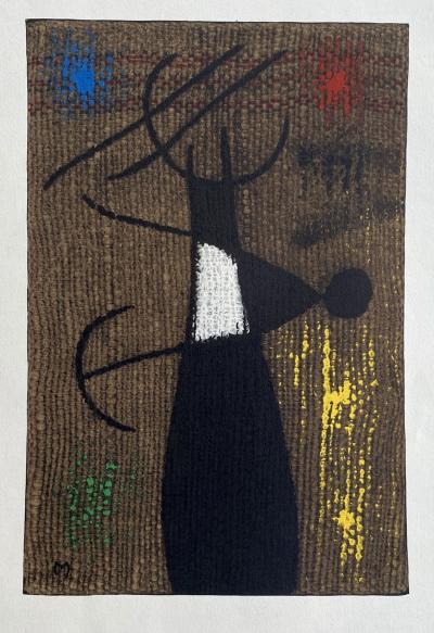 Joan Miro - Femme surréaliste II - Lithographie signée dans la planche 2