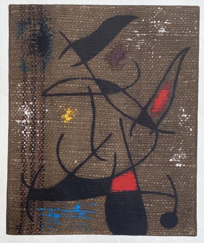 Joan Miro - Femme et oiseaux I - Lithographie signée dans la planche 2