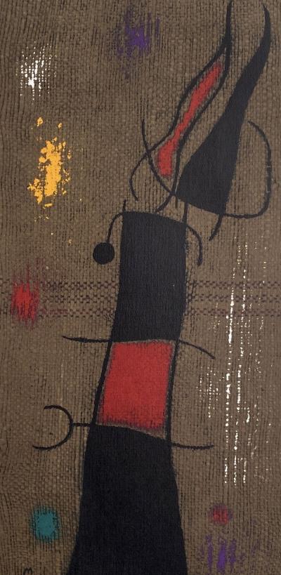 Joan Miro - Femme et oiseaux IV - Lithographie signée dans la planche 2