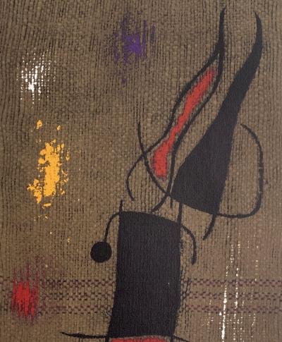Joan Miro - Femme et oiseaux IV - Lithographie signée dans la planche 2
