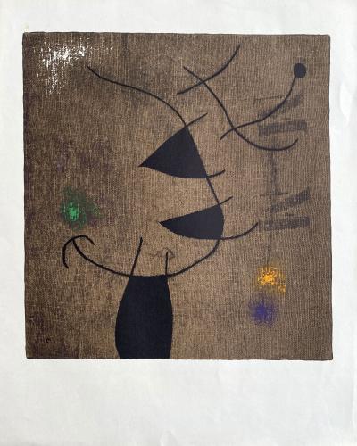 Joan Miro - Femme et oiseaux V - Lithographie signée dans la planche 2