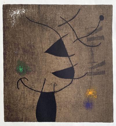 Joan Miro - Femme et oiseaux V - Lithographie signée dans la planche 2