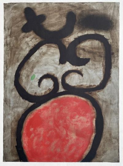 Joan Miro - Femme assise I - Lithographie signée dans la planche 2