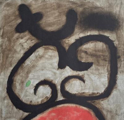 Joan Miro - Femme assise I - Lithographie signée dans la planche 2