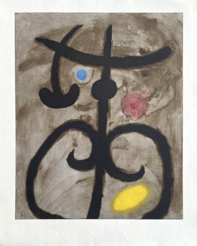 Joan Miro - Femme assise II - Lithographie signée dans la planche 2