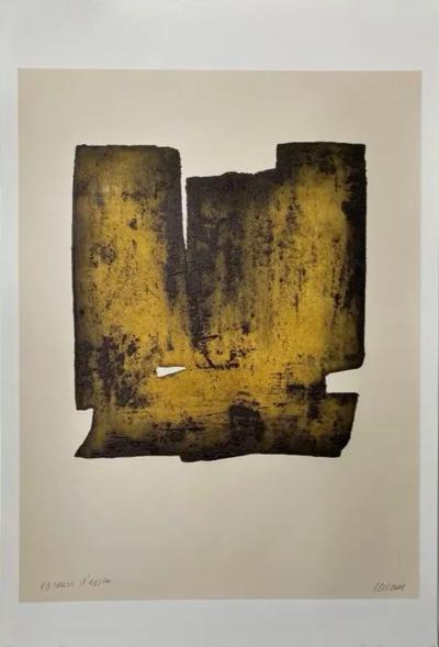 PIERRE SOULAGES (d’après) - AFFICHE D’APRÈS L’EAU FORTE XII 2