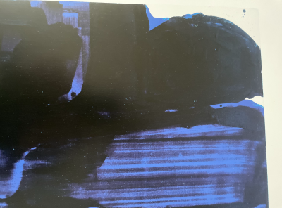 Pierre Soulages - Affiche d’après huile sur toile 202x143 , 1967 2