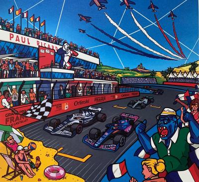 Richard Orlinski - Formula One, 2022 - Lithographie signée et numérotée 2