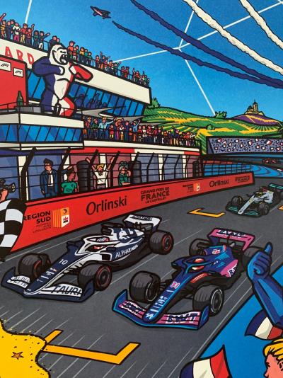 Richard Orlinski - Formula One, 2022 - Lithographie signée et numérotée 2