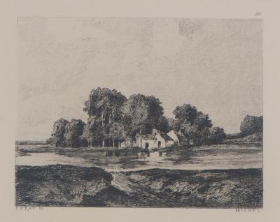 Georges Michel (d'après) Etang - Gravure d'après peinture 2