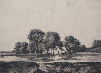 Georges Michel (d'après) Etang - Gravure d'après peinture 2