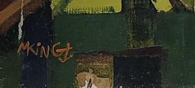 Michel KING -Thoniers au Guilvinec, 1982 - Huile sur toile 2