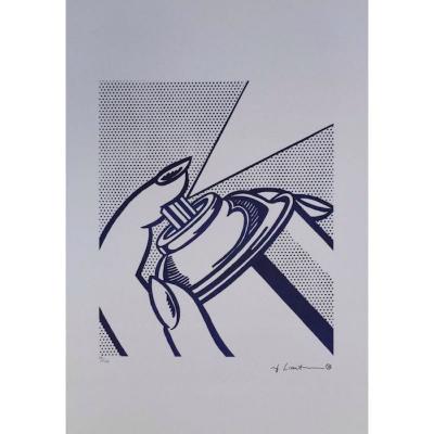 Roy LICHTENSTEIN (AFTER) - Spray Can - Sérigraphie sur papier Arches France 2