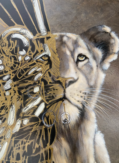 Andre Ferrand - Lionne au cirque 2
