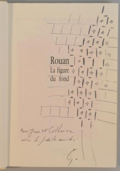 François Rouan - La figure du fond  dessin au Crayon page de garde 2