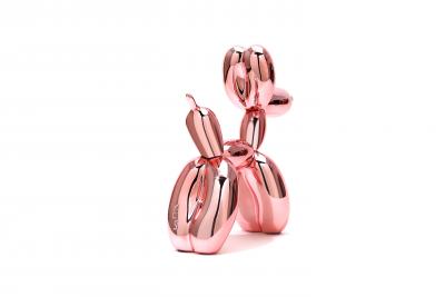 Editions Studio - Chien Ballon (Métal Or Rose) - Sculpture 2
